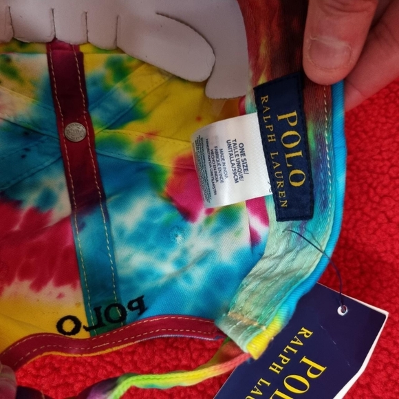 Polo Ralph Lauren tie dye baseball cap with adjustable Sizing embroidered logo - Picture 4 of 4
